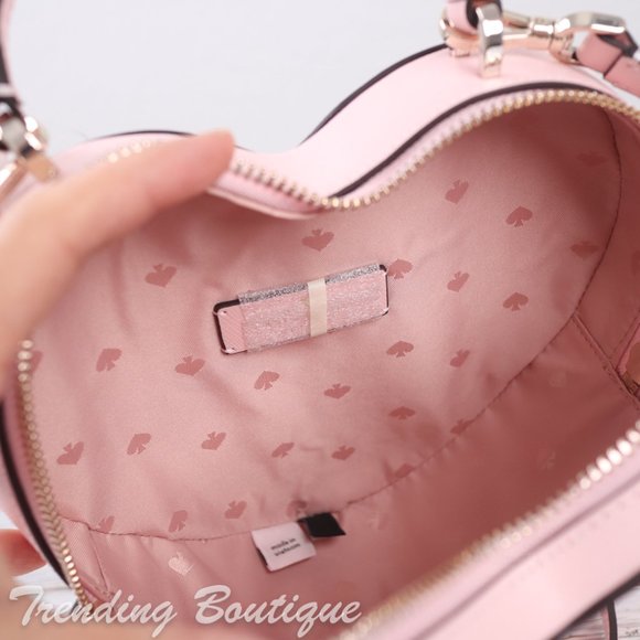 NWT Kate Spade New York Love Shack Heart Crossbody in Chalk Pink - Picture 12 of 13
